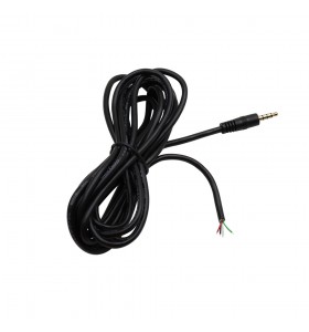 3.5mm 4pole stereo male to open cable  Audio extension cable